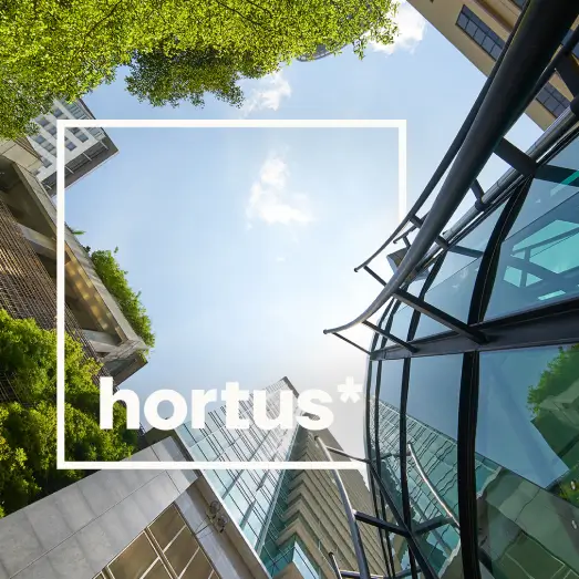 hortus logo with buildings